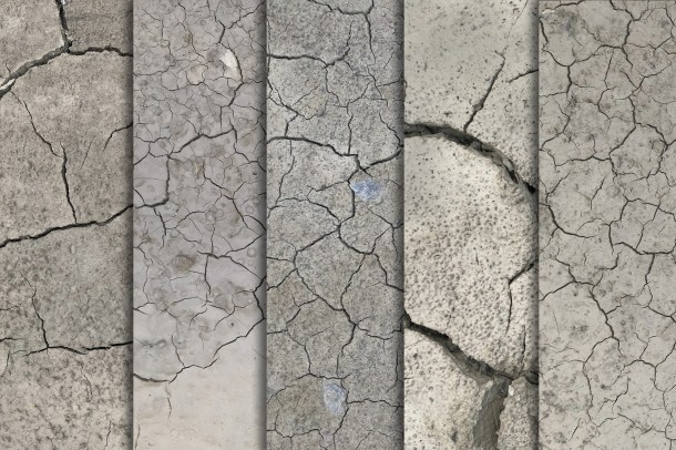 3 Cracked Mud Textures x10 (1820)